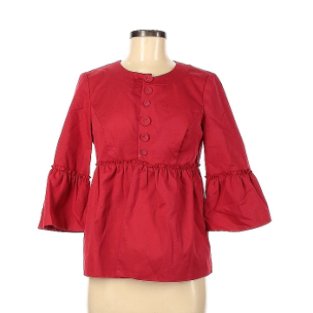 Matty M Ruffle Business Casual Blazer